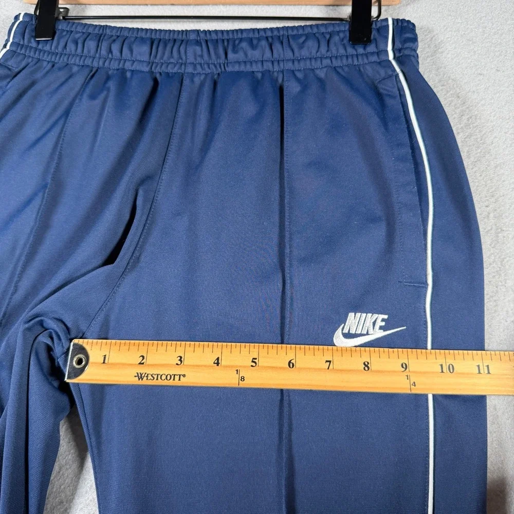 Nike Mens Sportswear Track Pants Navy Blue White Piping BV3014-410 Small